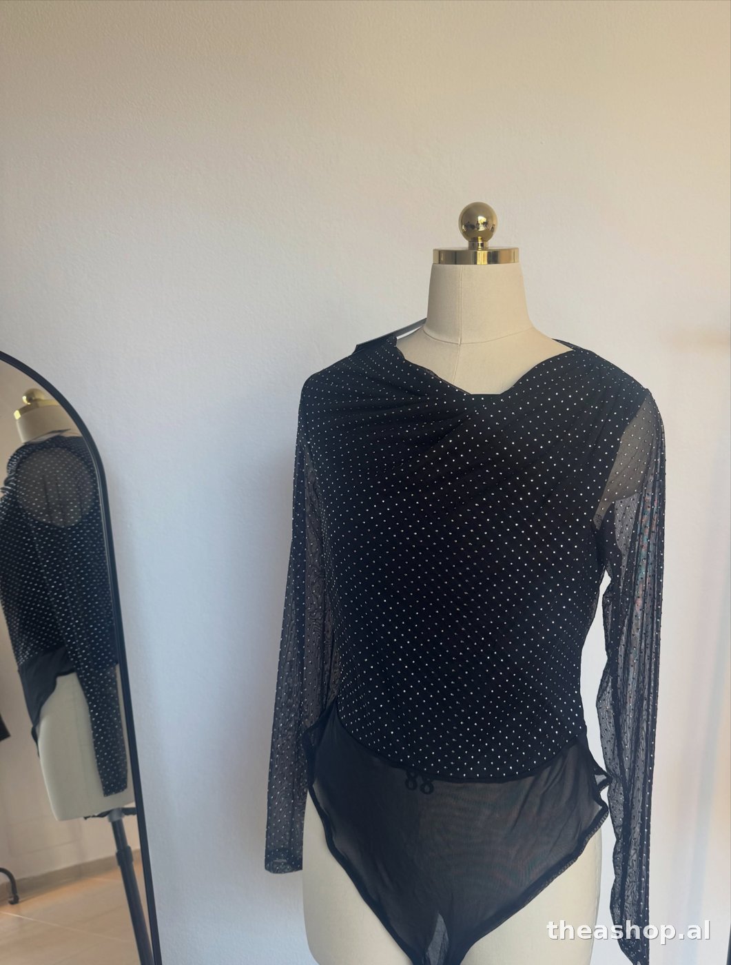 Bluzë mesh me xixa