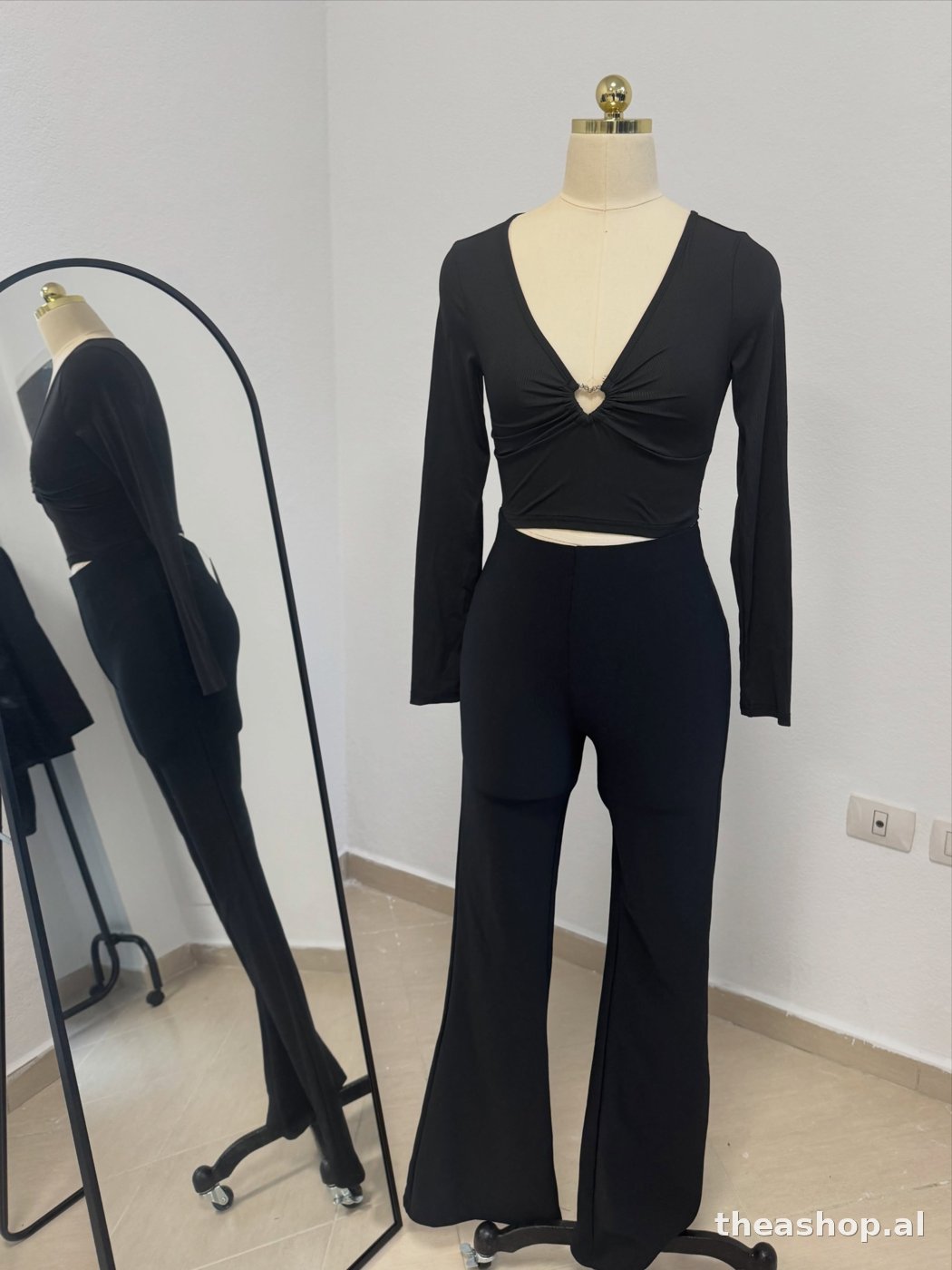 Streçe flare elegante, me bel të lartë