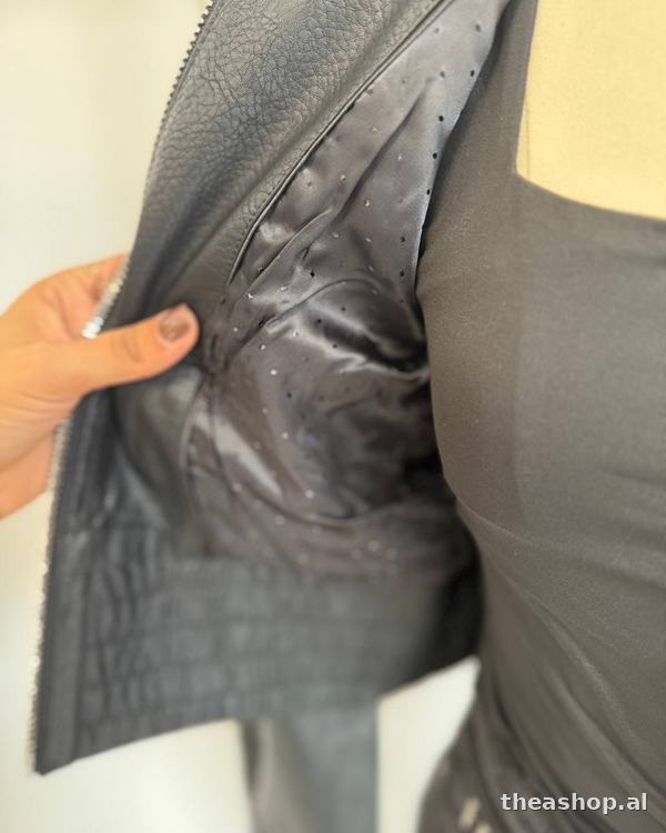 Set bomber PU dhe xhinse këmbë gjerë — foto 6