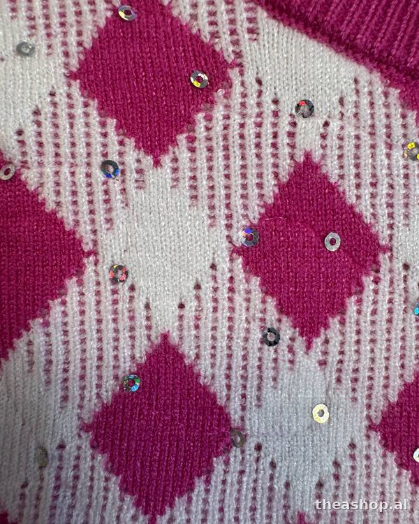 Triko tartan fuchsia me xixa — foto 4