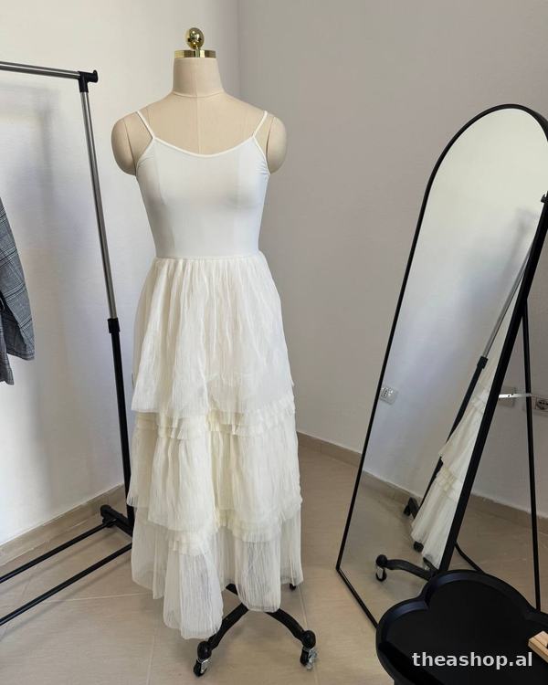 Fustan triko me fund tulle — foto 4