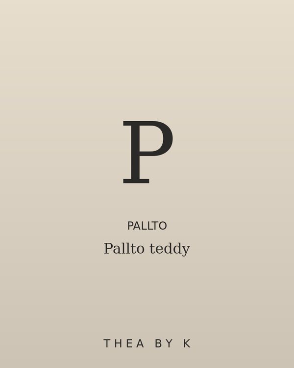 Pallto teddy