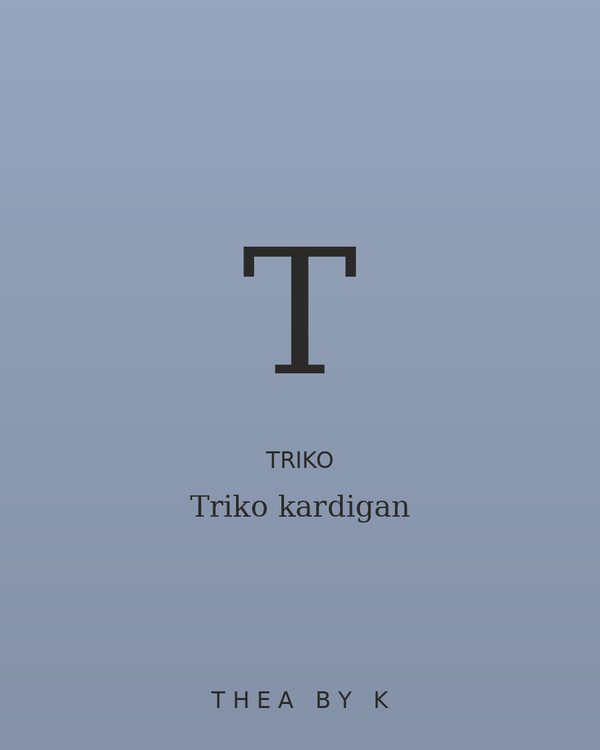 Triko kardigan